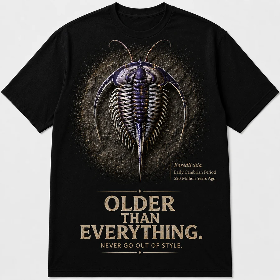 Eoredlichia intermedia The First Crest fossil t-shirt design