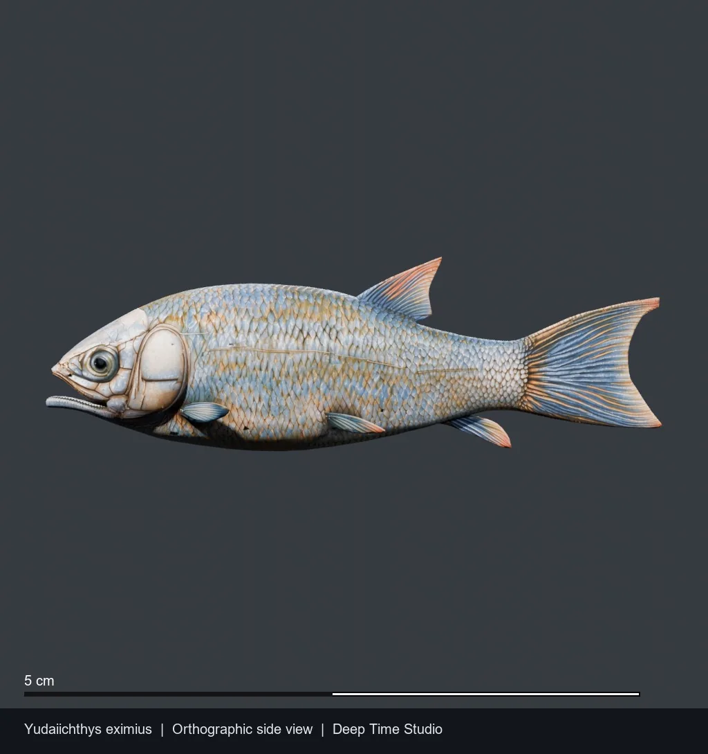 Yudaiichthys eximius, a Triassic marine reptile fossil from Luoping.
